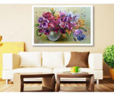 New Round Diamond Mosaic 5D Diy Diamond Painting Flower vase Pictures Cross Stitch Diamond Embroidery Crystal Home Decoration
