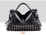 New Rivet Women Leather Handbags Vintage Woman Bags Bag Handbag Fashion Handbags Women Shoulder Bags Leather Pu Tote Bag