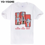 New Rick And Morty Men T-shirts Funny Design Digital Printing 100% Cotton Top Tees  Customized