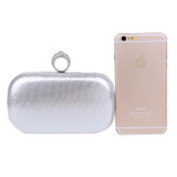 NEW Rings Diamonds Leather Women Handbags Clutch Purse Evening Bags With Chain Shoulder Messenger Bags