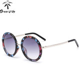 New Retro Round Sunglasses Women Brand Designer Vintage Sun Glasses Women Coating Sunglass Oculos De Sol Gafas lunette de soleil