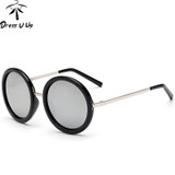 New Retro Round Sunglasses Women Brand Designer Vintage Sun Glasses Women Coating Sunglass Oculos De Sol Gafas lunette de soleil