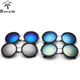 New Retro Round Sunglasses Women Brand Designer Vintage Sun Glasses Women Coating Sunglass Oculos De Sol Gafas lunette de soleil