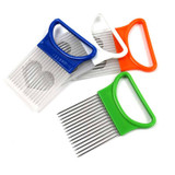 New Random Color Onion Tomato Vegetable Slicer Cutting Aid Guide Holder Fruit Slicing Cutter Gadget Kitchen Cutting Tools BS