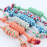 New Qualified Puppy Dog Pet Toy Cotton Braided Bone Rope Chew Knot New Random color Levert Dropship dig645