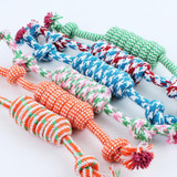 New Qualified Puppy Dog Pet Toy Cotton Braided Bone Rope Chew Knot New Random color Levert Dropship dig645