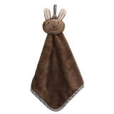 New qualified Kitchen Cartoon Animal Hanging Cloth Soft Plush Dishcloths Hand Towel dec29