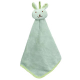 New qualified Kitchen Cartoon Animal Hanging Cloth Soft Plush Dishcloths Hand Towel dec29