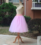 New Puff Women Chiffon Tulle Skirt White faldas High waist Midi Calf Chiffon plus size Grunge Jupe Female Tutu Skirts