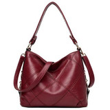 New PU Leather Women Shoulder Bags Fashion Patchwork Women Handbags Famous Brands Women Bucket Bags Casual Tote Bags Sac A main