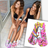 New Print 3D Kawaii girl Women socks New Unisex Cute Harajuku Unicorn Animal Ankle socks female Printed Slipper socks Wholesale