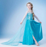 New Princess dresses for girls Cosplay Elsa Dress Snow Queen Fever Anna Costume Birthday Party Dress Children Clothing For Kids