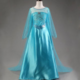 New Princess dresses for girls Cosplay Elsa Dress Snow Queen Fever Anna Costume Birthday Party Dress Children Clothing For Kids