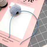 New pom poms ball Rabbit ears hairbands hairpins Lovely Girls hair accessories PU hair bands hoop kids hair clips Fashion tiara