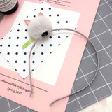 New pom poms ball Rabbit ears hairbands hairpins Lovely Girls hair accessories PU hair bands hoop kids hair clips Fashion tiara