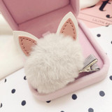 New pom poms ball Rabbit ears hairbands hairpins Lovely Girls hair accessories PU hair bands hoop kids hair clips Fashion tiara