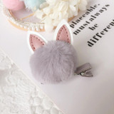 New pom poms ball Rabbit ears hairbands hairpins Lovely Girls hair accessories PU hair bands hoop kids hair clips Fashion tiara