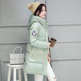 New Plus Size Winter Women Down Cotton Jacket Long Thick Parkas Female Hooded Cotton Padded Fashion Warm Coat Outerwear