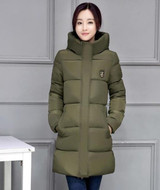 New Plus Size Winter Women Down Cotton Jacket Long Thick Parkas Female Hooded Cotton Padded Fashion Warm Coat Outerwear