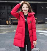 New Plus Size Winter Women Down Cotton Jacket Long Thick Parkas Female Hooded Cotton Padded Fashion Warm Coat Outerwear