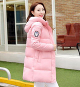 New Plus Size Winter Women Down Cotton Jacket Long Thick Parkas Female Hooded Cotton Padded Fashion Warm Coat Outerwear
