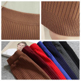 New Plus Size Slim Office Skirt Faldas Women Sexy Elastic High Waist Pencil Skirt One Step Knitted Work Formal Skirts A1515