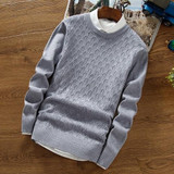 BKTrend Men's Cashmere Sweaters 2017 New Autumn Fashion Sweater Men Round Neck Long Sleeve Pullovers Soft Warm Knitwear