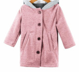 BKLD Kids Warm Jacket Outerwear &amp; Coat Children Clothing Cute Rabbit Ear Hooded Baby Girls Coat New Autumn Winter Baby Boys Coat