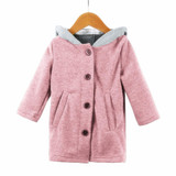 BKLD Kids Warm Jacket Outerwear &amp; Coat Children Clothing Cute Rabbit Ear Hooded Baby Girls Coat New Autumn Winter Baby Boys Coat
