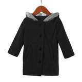 BKLD Kids Warm Jacket Outerwear &amp; Coat Children Clothing Cute Rabbit Ear Hooded Baby Girls Coat New Autumn Winter Baby Boys Coat
