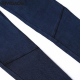 BIVIGAOS Womens Leggings Fashion Skinny Slim Thin High Elastic Waist Washed Jeans Jeggings Pencil Pants Denim Leggings For Women