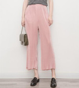 BIVIGAOS palazzo pants Women pleated wide leg pants cropped trousers 3 color high waist loose pant women pantalon femme pantolon