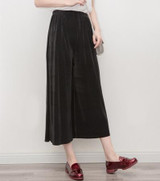 BIVIGAOS palazzo pants Women pleated wide leg pants cropped trousers 3 color high waist loose pant women pantalon femme pantolon