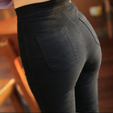 BIVIGAOS Fashion XS-XL Womens Black Slim Thin Skinny Sexy High Waist Jeans Leggings Denim Jeans Womens Trousers Pants For Women
