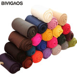 BIVIGAOS Fashion Sexy Kawaii Cute 120D Velvet Seamless Pantyhose Candy Color Tights Opaque Collant Women 18 Color Medias Tocas