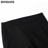 BIVIGAOS Fashion Multicolor High Elastic Woven Casual  Legging Fitness Clothing Slim Thin Skinny Leggings Pencil Pants For Women