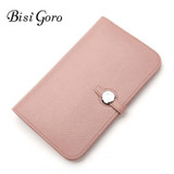 Bisi Goro Wallet 2017 Fashion Wallet Women Cowhide Leather Wallet Money Bag For Phone Brand Women Purse Long Purse Coin Purse