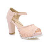 BISI GORO new 2017 platform sandals for women summer shoes thick heel high heels sandals women shoes platform peep toe pumps