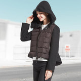 BiSHE Winter Jacket Women 2017 Fashion Winter Warm Down Jacket Women Thick Short Coat Fur Collar Hooded Women'S Coat Jacket