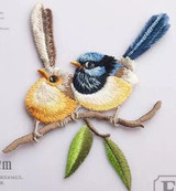 Birds Patch Embroidery Iron On Patches For Clothes Dresses DIY Accessory