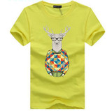 BINYUXD Pure cotton Short Sleeves Hip hop Fashion Mens T-Shirt T Shirt O-Neck Summer Personality Fashion men large size t-shirts