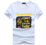 BINYUXD brand cotton 3D fashion T-shirts men 2017 summer funny teenage man's print T-shirt extended plus size s-5XL