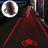Bike Tail Light Warning Lamp Bicycle Cycling Projector