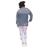Big Yards Unicorn Printed Slimming Leggings Women Sporting Fitness Leggings High Waist Elastic Push Up Leggings Capri Plus Size