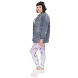 Big Yards Unicorn Printed Slimming Leggings Women Sporting Fitness Leggings High Waist Elastic Push Up Leggings Capri Plus Size