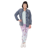 Big Yards Unicorn Printed Slimming Leggings Women Sporting Fitness Leggings High Waist Elastic Push Up Leggings Capri Plus Size