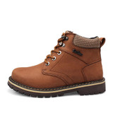 Big Size:37-50 Winter Genuine Leather Men Boots Winter Warm Men Shoes Ankle Boots Natural Leather Hombre Botas Bottes Hommes