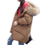Big Size Women Clothing Solid Jacket Winter Female Korean Stylish Long Khaki Parka Coats Warm Parkas Women's Winter Coat 2017