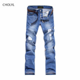 Hot Sale 2017 New Arrival Fashion Casual Slim Straight Designer Denim Jeans Men,Retail & Wholesale Men Jeans cholyl 501 28-38