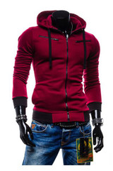 Hot Sale 2017 Autumn &amp; Winter Fashion Casual Slim Cardigan Hoodies Sweatshirt Outerwear Jackets Men Brand Solid Color Coat